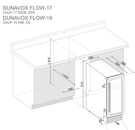 Винный шкаф Dunavox DAUF-17.58DSS